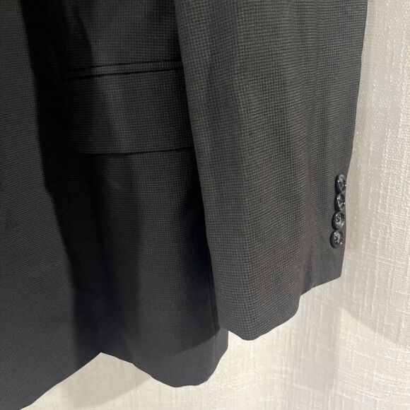 Kilburne and Finch Mens Gray Suit Size 41W Herringbone Custom Tailor 38"x30" - Picture 4 of 12